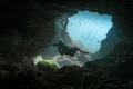   shot this right after finishing our cavern intro cave course. Its Sony 6500 Fantasea housing natural light. love how light shines cavern. course  